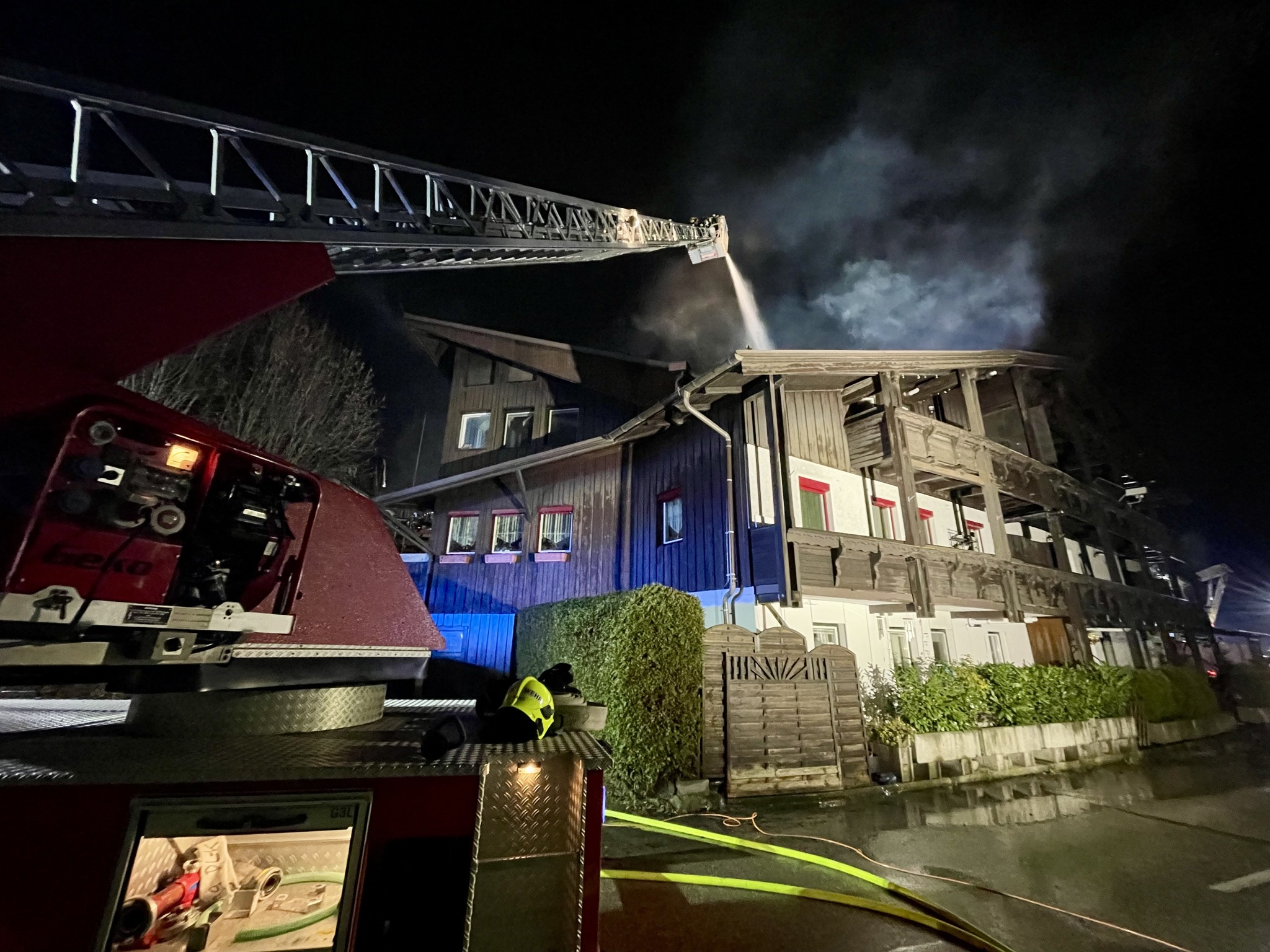 Einsatz Dachstuhlbrand in Pettighofen am 12.12.2024