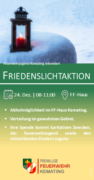 Friedenslichtaktion am 24.12.2024